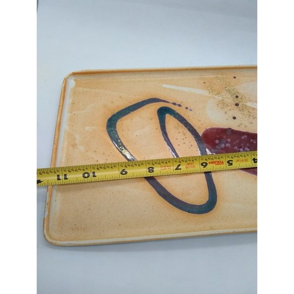 Beautiful Contemporary Modernist Rectangular Dish marked  WM Pulltight TN '03 - Picture 4 of 7